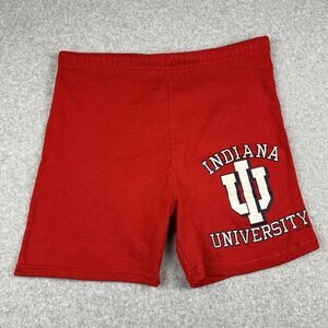 VTG‎ 90s Indiana Hoosiers IU Logo 7 Basketball Shorts Red Mens Small Cotton USA